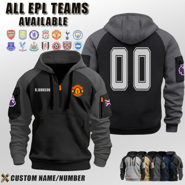 Custom UK Sports EPL Halfzip Hoodie 1 1